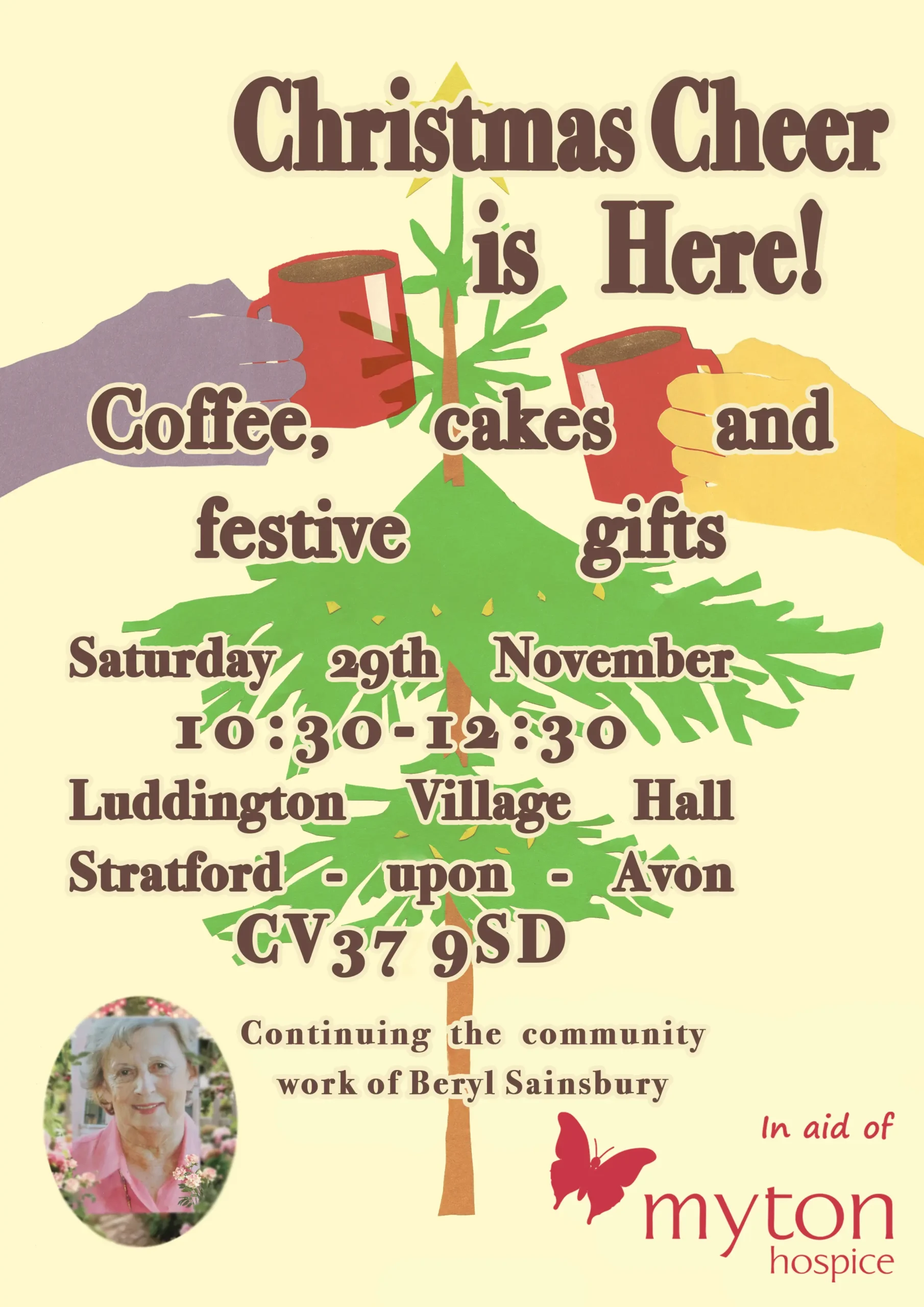 The Myton Hospices - Community Event - Christmas Cheer is Here Poster