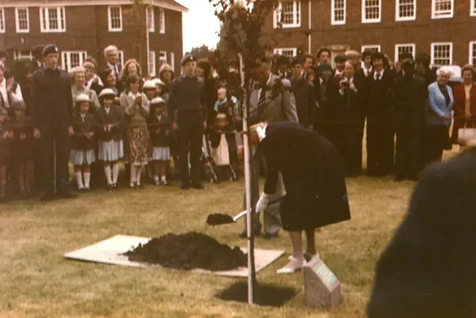 The Myton Hospices - Duchess of Kent planting commemorative tree at Warwick Myton Hospice