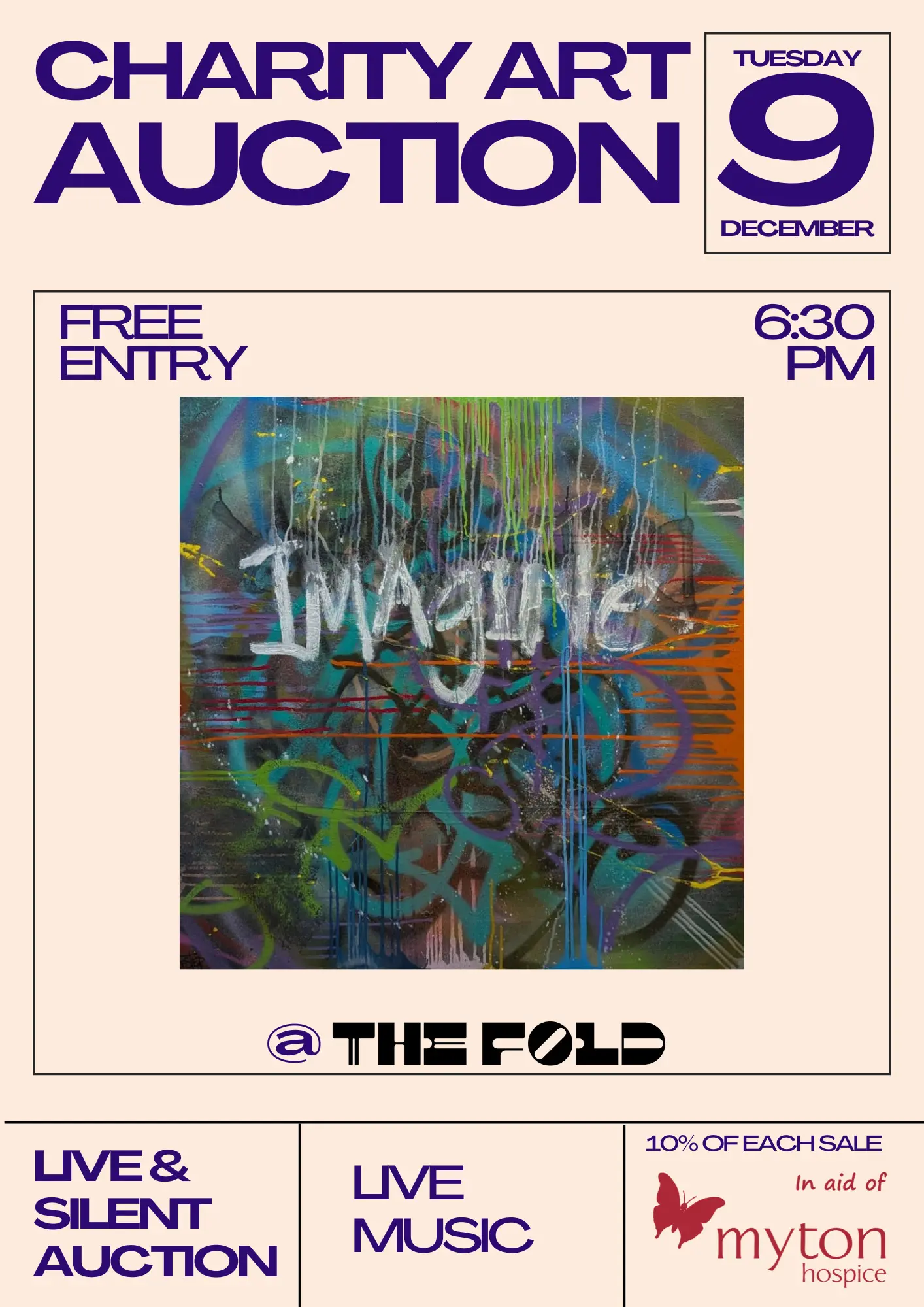 The Myton Hospices - Community Event - Charity Art Auction poster