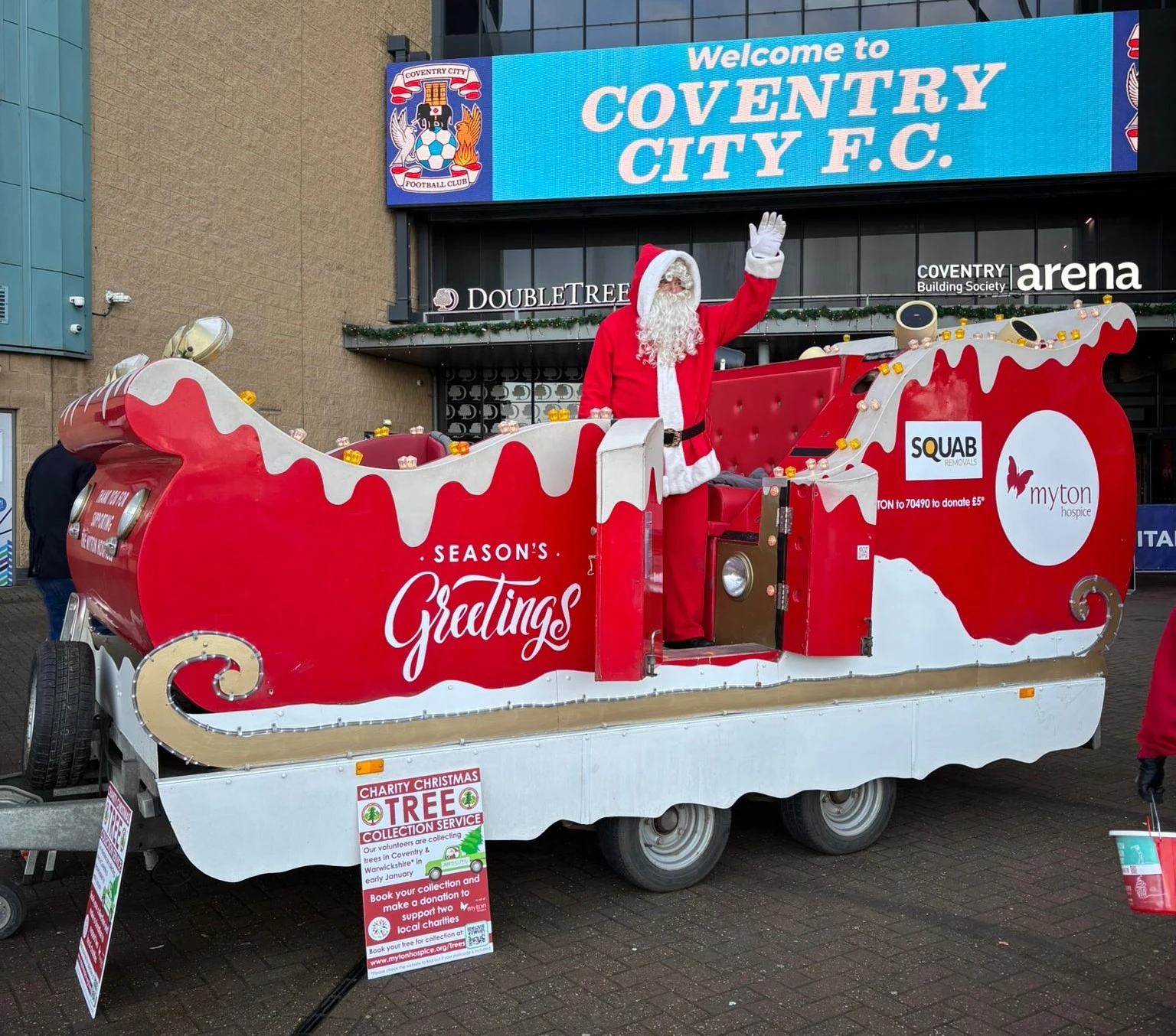The Myton Hospices - Santa's Sleight at Coventry City FC