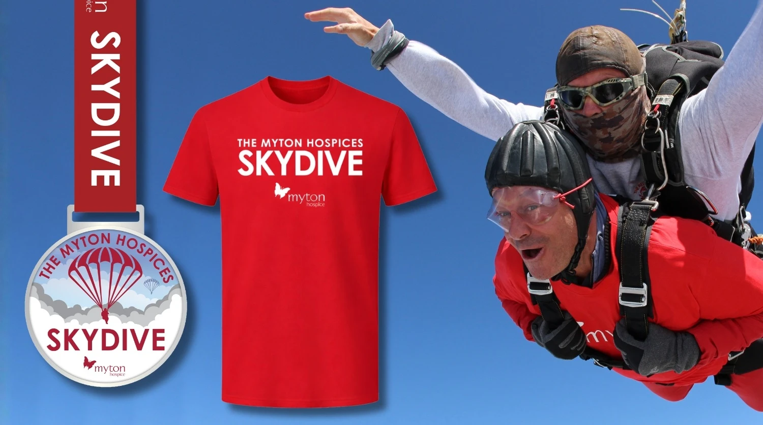 The Myton Hospices - Skydive - T-shirt and Medal