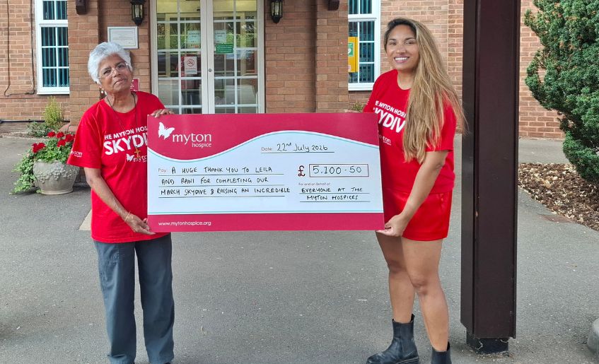 The Myton Hospices - Volunteer Rani and her daughter, Leila