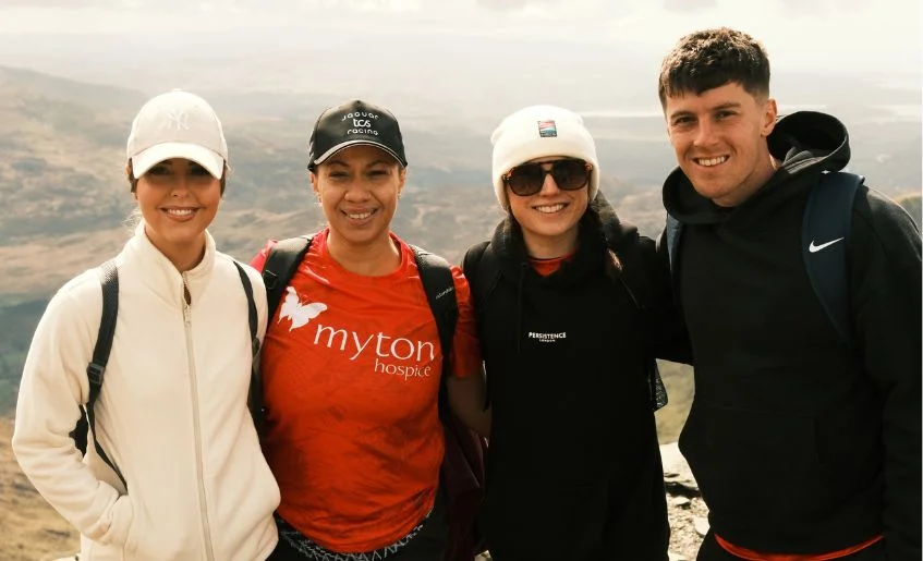 The Myton Hospices - Amber Young and friends at Snowdon