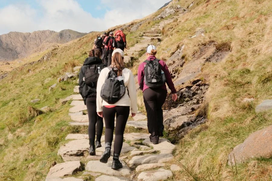 The Myton Hospices - Amber Young climbing Snowdon