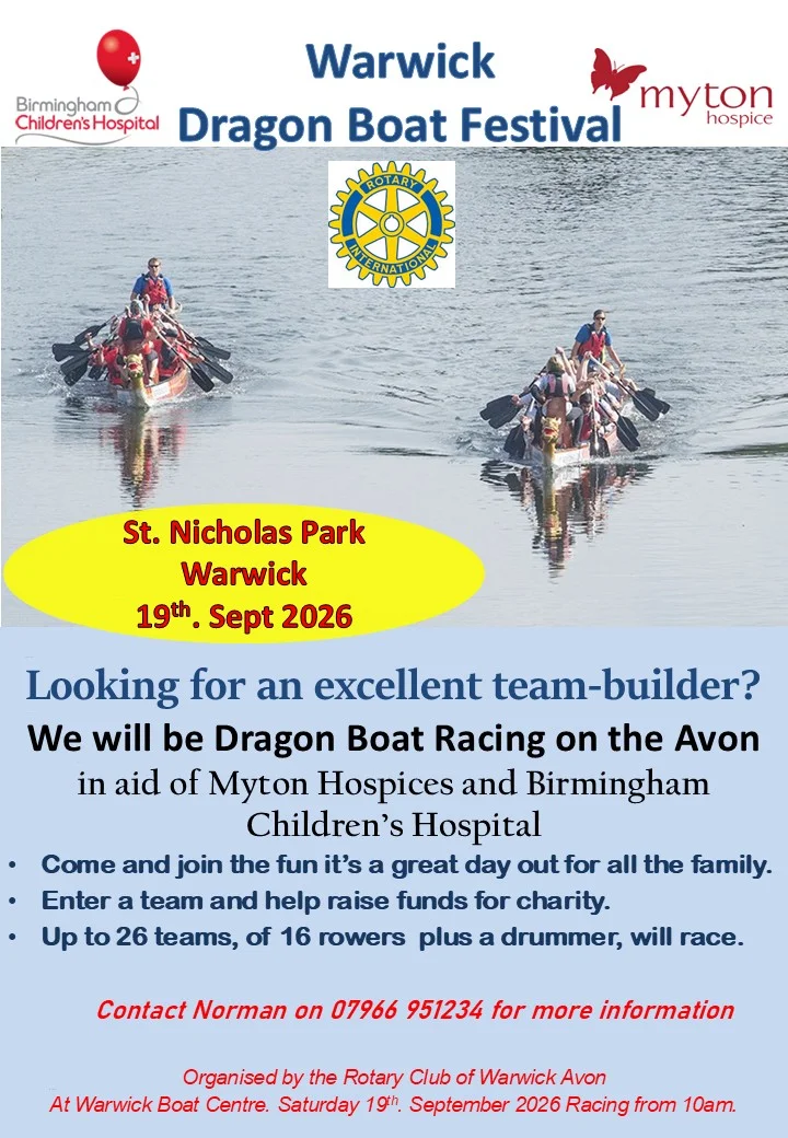 The Myton Hospices - Community Event - Dragonboat race poster