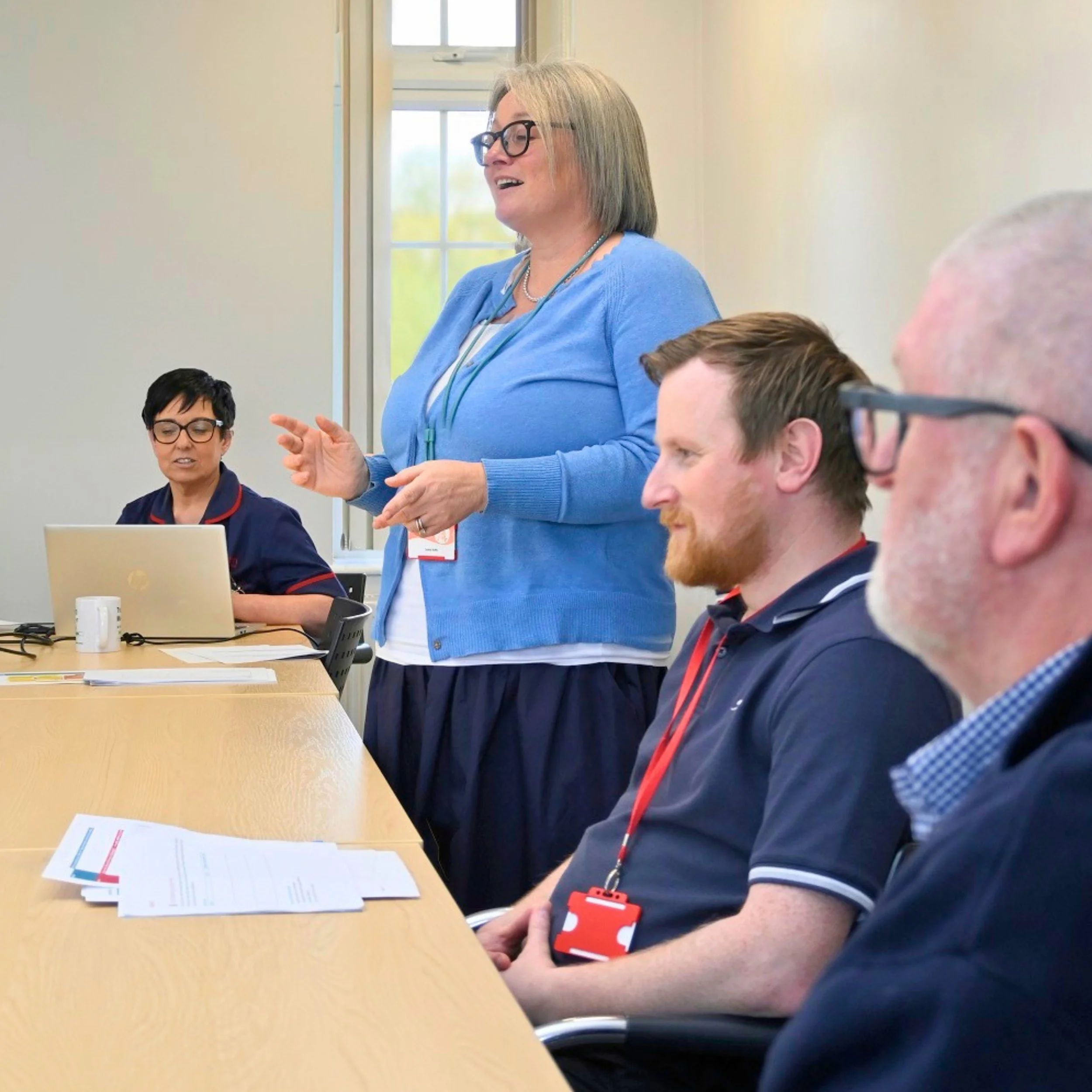 A Myton facilitator speaking during a workshop