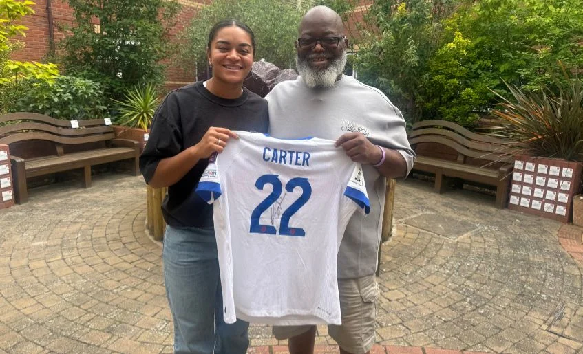The Myton Hospices - England Lioness Jess Carter and Dad, Chris