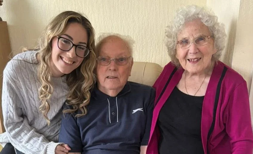 The Myton Hospices - Maia Hughes with her grandparents