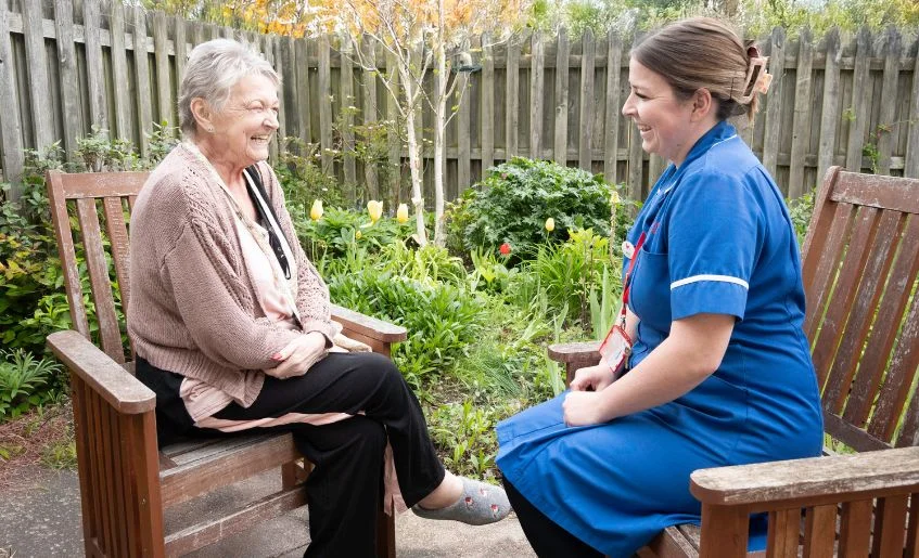 The Myton Hospices - Nurse at Patient at Coventry Myton Hospice