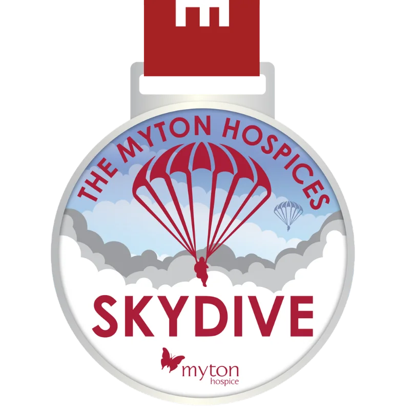 The Myton Hospices Skydive medal