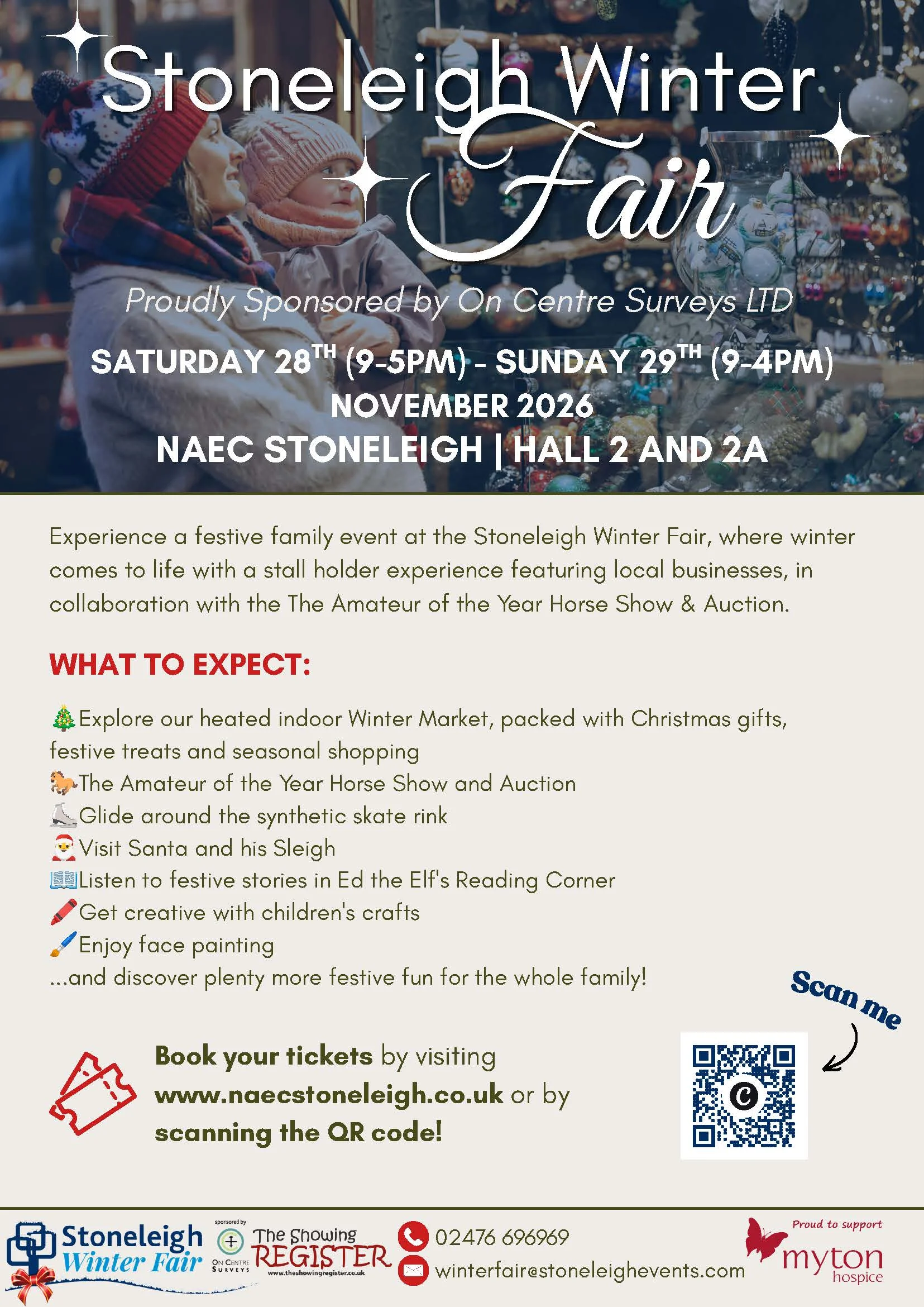 The Myton Hospices - Community Event Poster - Stoneleigh Winter Fair