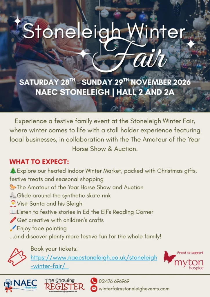 The Myton Hospices - Community Event Poster - Stoneleigh Winter Fair