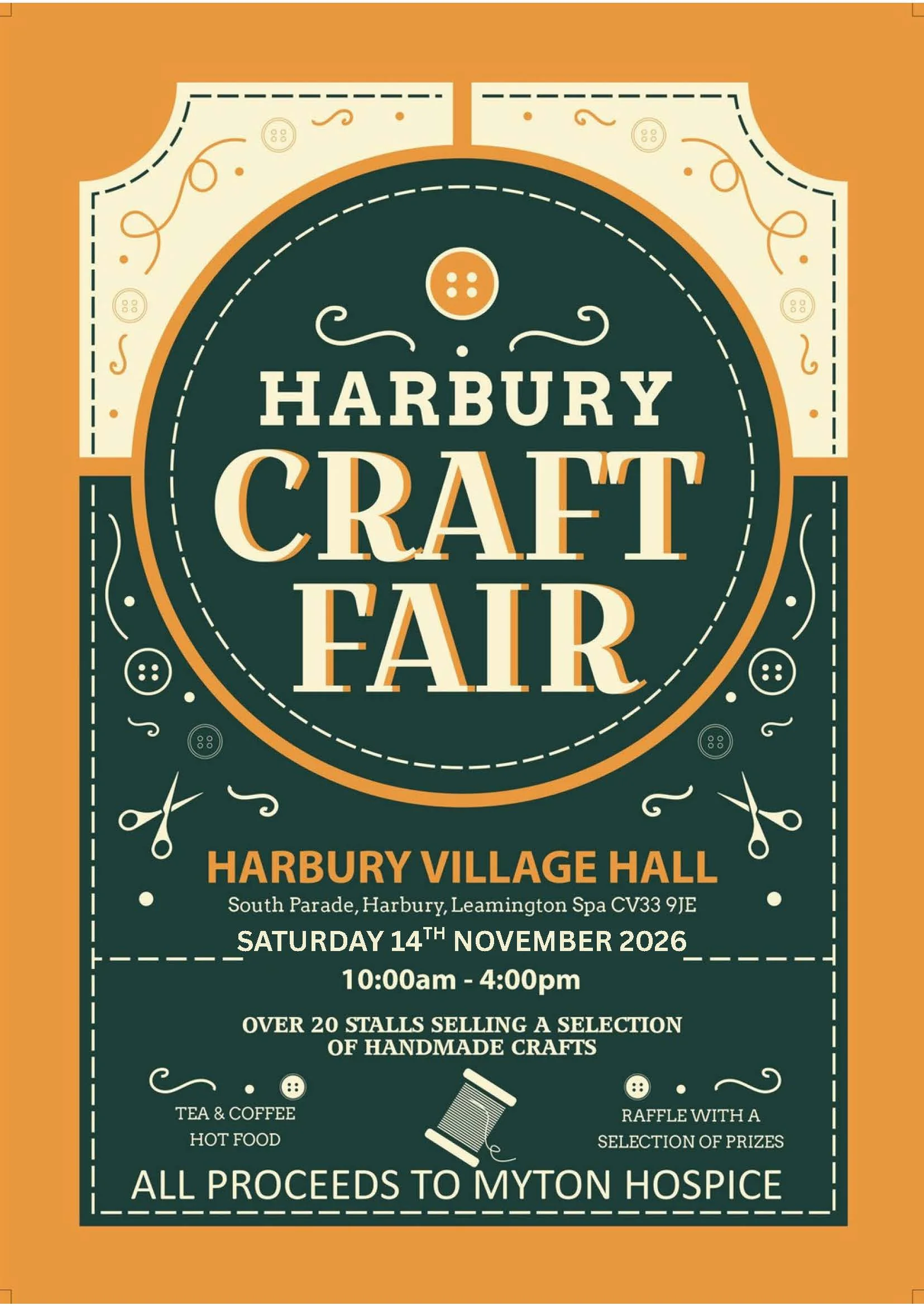 The Myton Hospices - Community Event - Harbury Craft Fair 2026