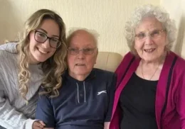 The Myton Hospices - Maia Hughes with her grandparents