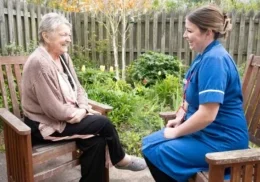 The Myton Hospices - Nurse at Patient at Coventry Myton Hospice