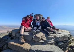 The Myton Hospices - Emily and her brother, James on Snowdon